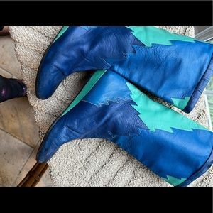 Boots funky Italian Kid Leather